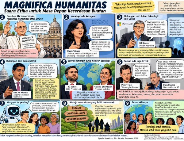 MAGNIFICA HUMANITAS: KETIKA DUNIA KECERDASAN BUATAN MULAI MENDENGARKAN SUARA ETIKA