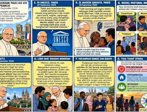 Apa kata-kata Paus Leo XIV tentang migran, pengungsi dan sebagainya selama kunjungannya ke Perancis baru-baru ini?