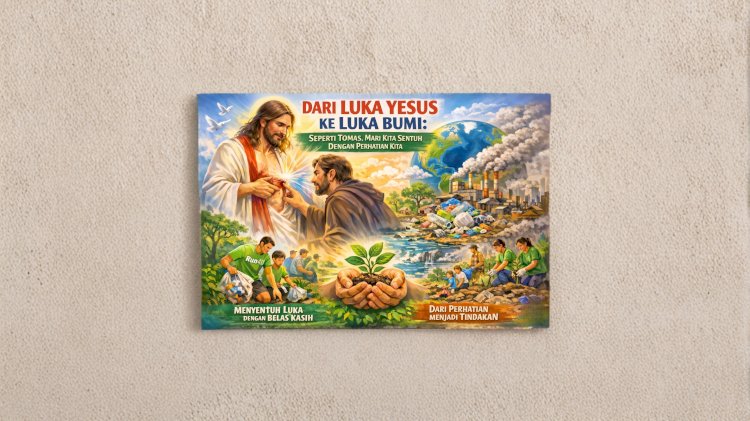 DARI LUKA YESUS KE LUKA BUMI:  SEPERTI TOMAS, MARI KITA SENTUH DENGAN PERHATIAN KITA