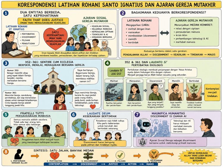 KORESPONDENSI LATIHAN ROHANI SANTO IGNATIUS DAN AJARAN GEREJA MUTAKHIR
